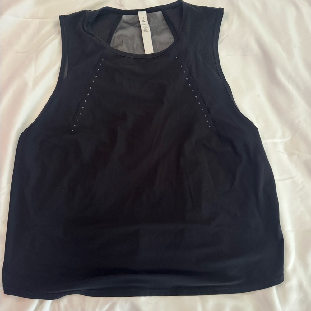 Lululemon Sculpt Cropped Tank Top Pleated
